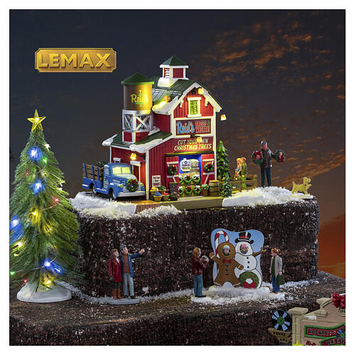 Reid's Trees And Wreaths beleuchtetes Gebäude Lemax Harvest Crossing 19x22x15 cm - 55352 6