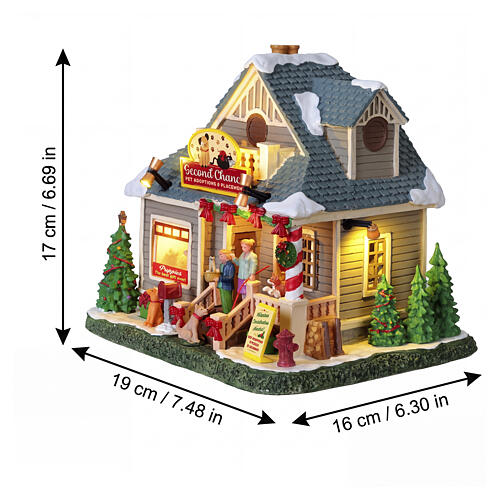 Second Chance Pet Adoptions & Placement edificio illuminato Lemax Caddington Village 17x19x16 cm - 55353 3