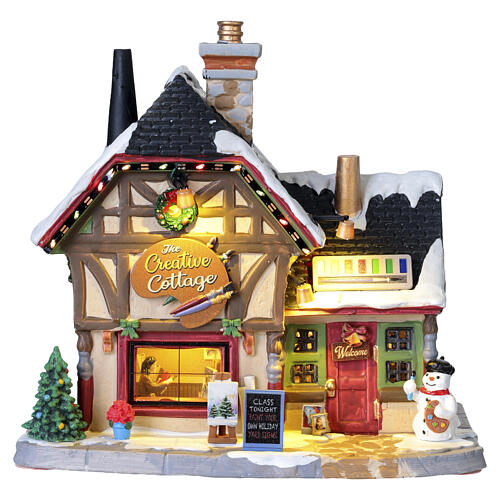 The Creative Cottage edificio illuminato Lemax Caddington Village 18x19x13cm - 55354 1