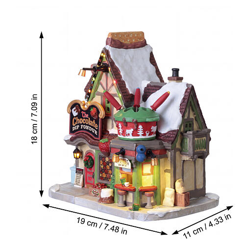The Chocolate Dip Fondue beleuchtetes Gebäude Lemax Vail Village 18x19x11 cm - 55355 3