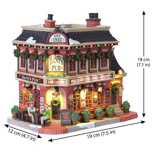 Dani’s Pub beleuchtetes Gebäude Lemax Caddington Village 18x19x12 cm - 55356 3