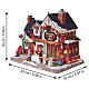Poinsettia Lane Bed & Breakfast beleuchtetes Gebäude Lemax Caddington Village 18x23x15 cm - 65525 s3