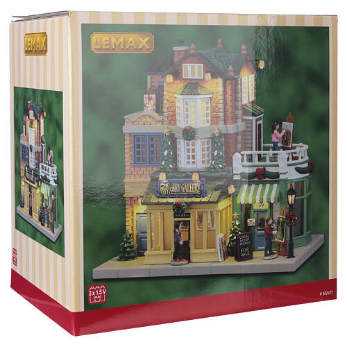 Olde City Art Gallery bâtiment illuminé Lemax Caddington Village 20x21x13 cm - 65527 7