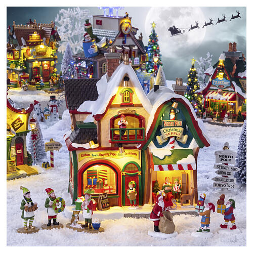 North Pole Christmas Supply beleuchtetes Gebäude Lemax Santa's Wonderland 21x20x13 cm - 65529 2