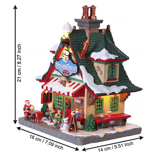 Polar Frost Ice Cream Parlor beleuchtetes Gebäude Lemax Santa's Wonderland 21x18x14 cm - 65531 3