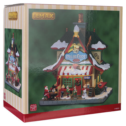 Polar Frost Ice Cream Parlor beleuchtetes Gebäude Lemax Santa's Wonderland 21x18x14 cm - 65531 7