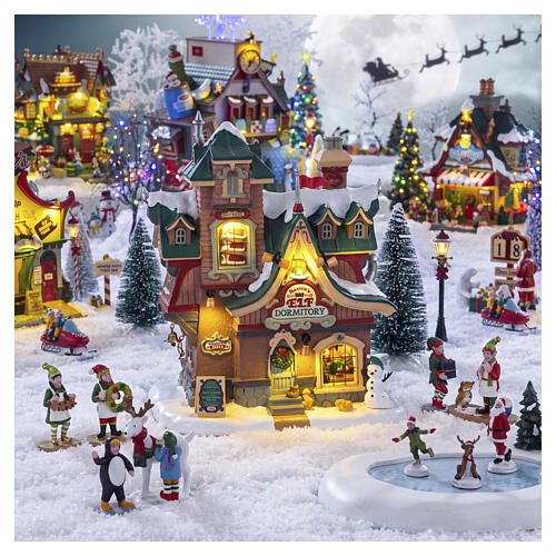 Santa's Elf Dormitory beleuchtetes Gebäude Lemax Santa's Wonderland 23x19x12 cm - 65533 2