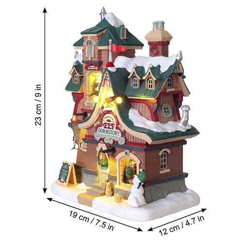 Santa's Elf Dormitory edificio illuminato Lemax Santa'S Wonderland 23x19x12 cm - 65533 3