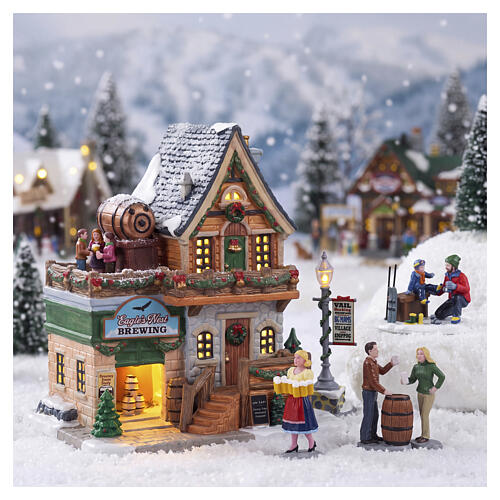 Eagle's Nest Brewing beleuchtetes Gebäude Lemax Vail Village 19x18x13 cm - 65534 2