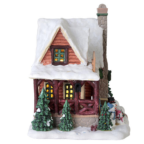 Cozy Forest Cabin bâtiment éclairé Lemax Vail Village 16x22x13 cm - 65535 5