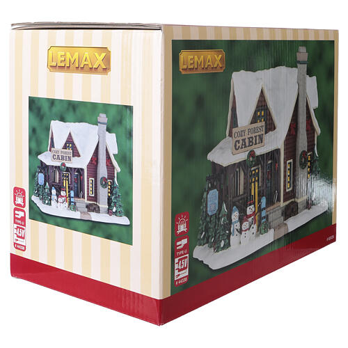 Cozy Forest Cabin edificio illuminato Lemax Vail Village 16x22x13 cm - 65535 8