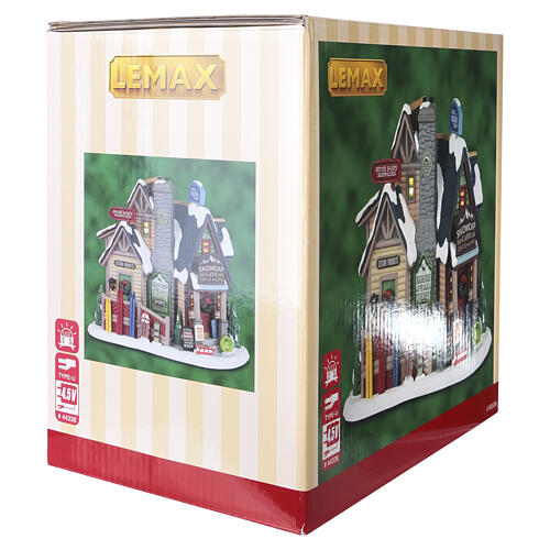 Bighorn Peak Mountain Sports Snow Gear edificio illuminato Lemax Vail Village 15x18x12 cm - 65536 8