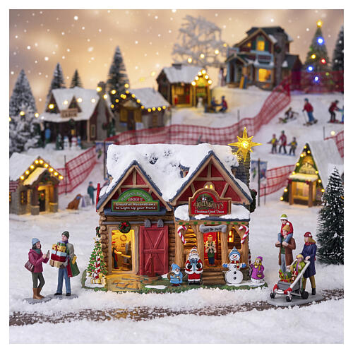 Holly & Ivy's Christmas Yard Décor edificio illuminato Lemax Vail Village 17x20x14 cm - 65537 2