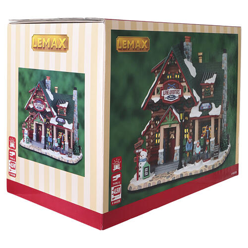 Alpine Adventures Ski School beleuchtetes Gebäude Lemax Vail Village 17x20x14 cm - 65538 7