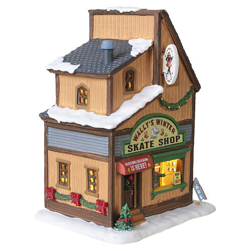 Wally's Winter Skate Shop beleuchtetes Gebäude Lemax Vail Village 20x15x12 cm - 65539 4