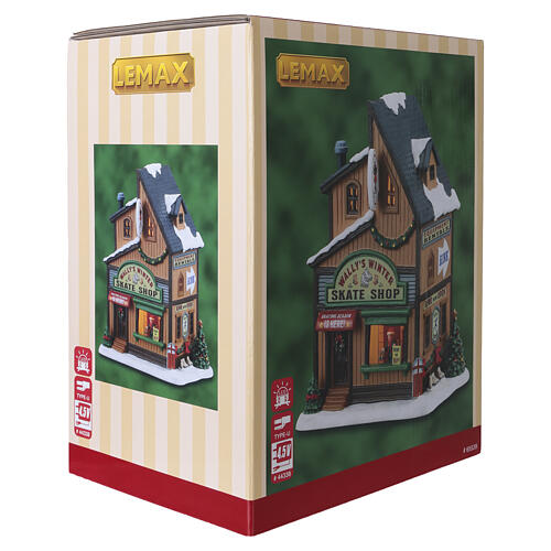 Wally's Winter Skate Shop beleuchtetes Gebäude Lemax Vail Village 20x15x12 cm - 65539 7