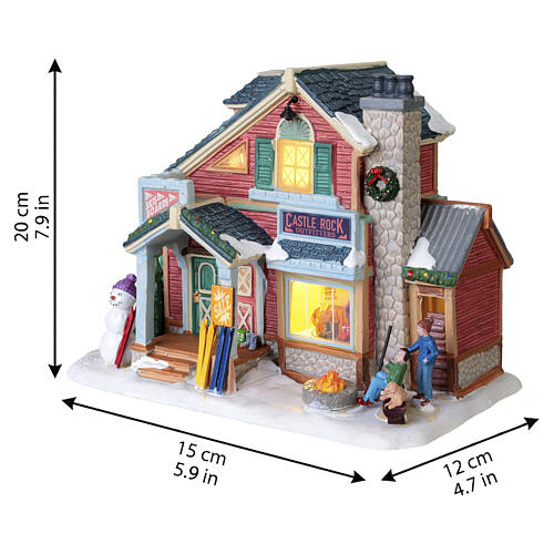 Castle Rock Ski Outfitters beleuchtetes Gebäude Lemax Vail Village 16x11x14 cm - 65540 3