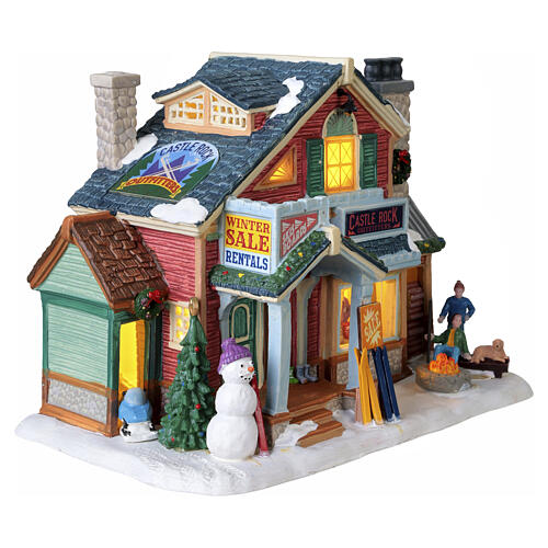 Castle Rock Ski Outfitters beleuchtetes Gebäude Lemax Vail Village 16x11x14 cm - 65540 4