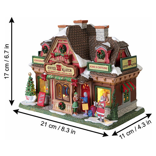 Coffee Klatch edificio illuminato Lemax Caddington Village 17x21x11 cm - 65541 3