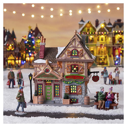 J. Spritzer's Holiday Libations And Wines beleuchtetes Gebäude Lemax Caddington Village 19x19x9 cm - 65547 2