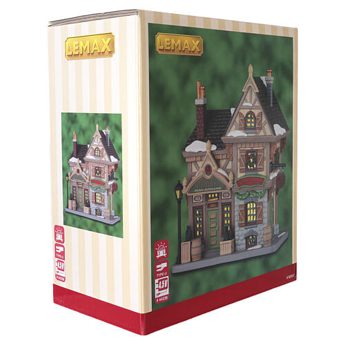 J. Spritzer's Holiday Libations And Wines edificio illuminato Lemax Caddington Village 19x19x9 cm - 65547 7