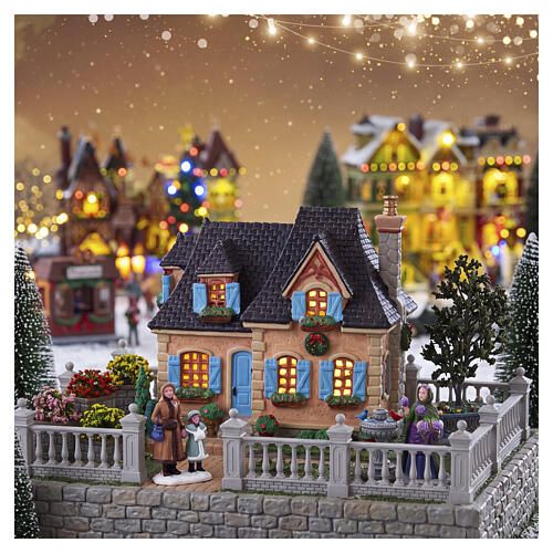 Dubois Residence beleuchtetes Gebäude Lemax Caddington Village 15x17x11 cm - 65548 2
