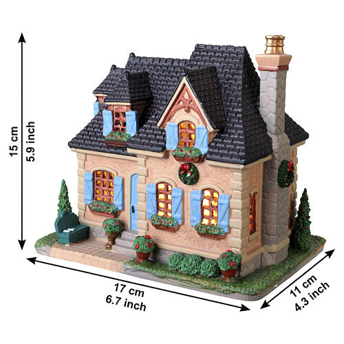 Dubois Residence beleuchtetes Gebäude Lemax Caddington Village 15x17x11 cm - 65548 3