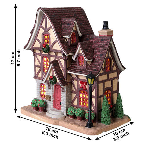 Bosworth Residence beleuchtetes Gebäude Lemax Caddington Village 17x16x10 cm - 65550 3