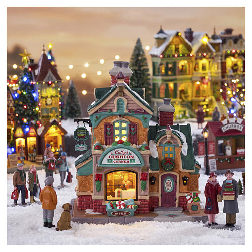 Cathy's Cushion Corner beleuchtetes Gebäude Lemax Caddington Village 19x17x16 cm - 65552 2