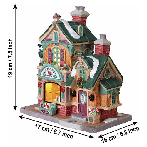 Cathy's Cushion Corner edificio illuminato Lemax Caddington Village 19x17x16 cm - 65552 3