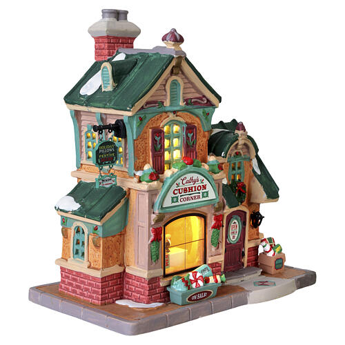 Cathy's Cushion Corner edificio illuminato Lemax Caddington Village 19x17x16 cm - 65552 4