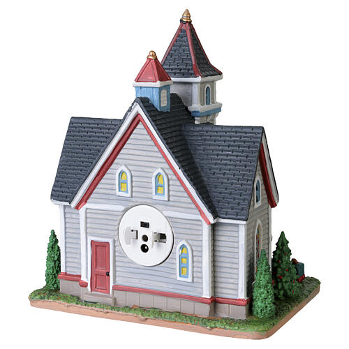Spruce Valley Church edificio illuminato Lemax Caddington Village 20x18x13 cm - 65553 5