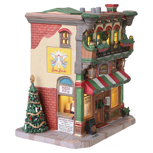 Mario's Pizzeria & Bistro edificio illuminato Lemax Caddington Village 18x16x12 cm - 65554 4