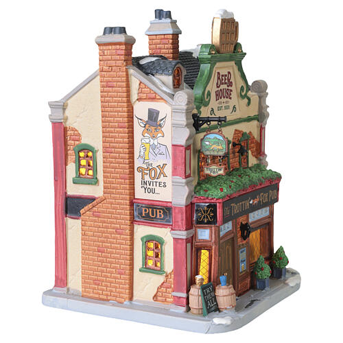 The Trottin' Fox Pub bâtiment éclairé Lemax Caddington Village 21x16,5x15 cm - 65555 5