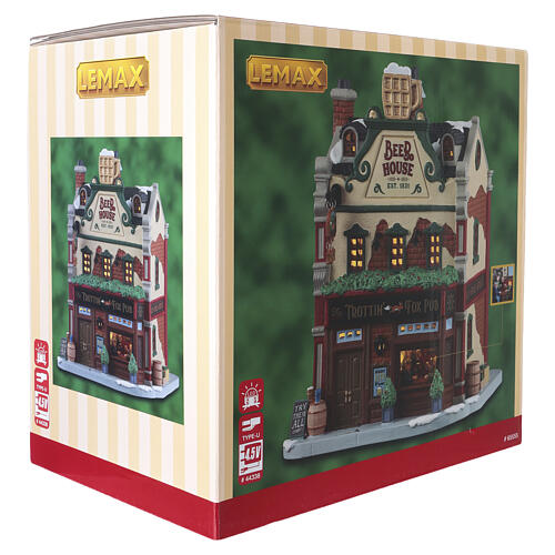 The Trottin' Fox Pub edificio illuminato Lemax Caddington Village 21x16x15 cm - 65555 9