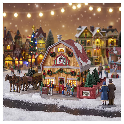 Luke's Live Tree Nursery beleuchtetes Gebäude Lemax Caddington Village 19x22x16 cm - 65557 2
