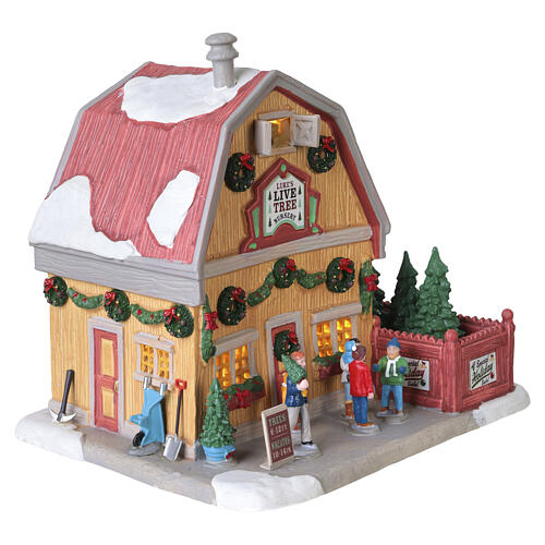Luke's Live Tree Nursery beleuchtetes Gebäude Lemax Caddington Village 19x22x16 cm - 65557 4