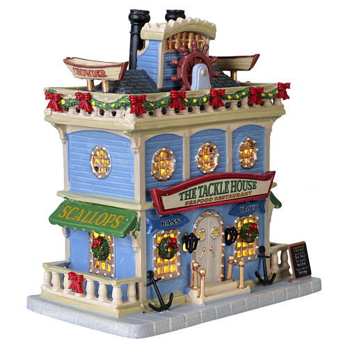The Tackle House Seafood Restaurant beleuchtetes Gebäude Lemax Caddington Village 18x17x10 cm - 65558 4