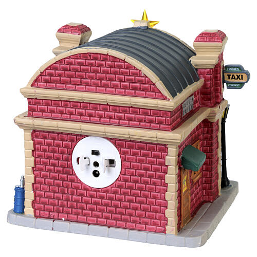 Tinsel's Taxi Company beleuchtetes Gebäude Lemax Caddington Village 16x17x13 cm - 65571 5