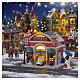 Tinsel's Taxi Company illuminated building by Lemax, Caddington Village, 6.3x6.7x5.3 in - 65571 s2
