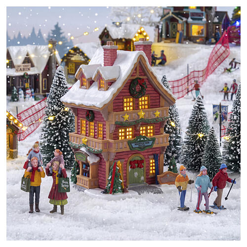 Mountain View Hotel beleuchtetes Gebäude Lemax Vail Village 21x15x12 cm - 65579 2