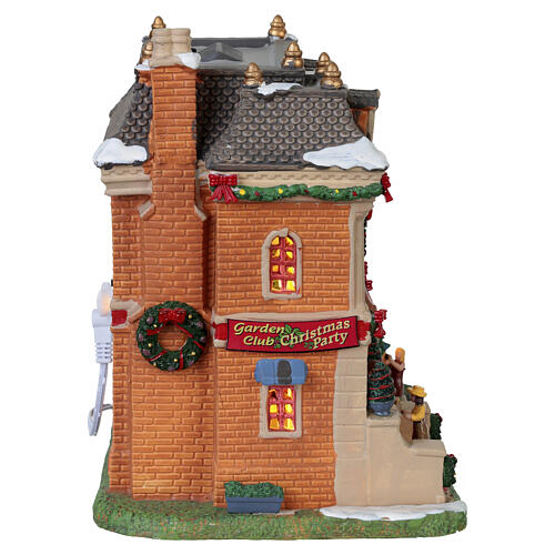 Garden Club Christmas Party bâtiment éclairé Lemax Caddington Village 20x19x15 cm - 65580 4