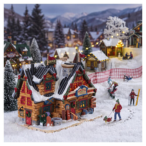 Apres-ski Lodge beleuchtetes Gebäude Lemax Vail Village 17x20x12 cm - 75201 2