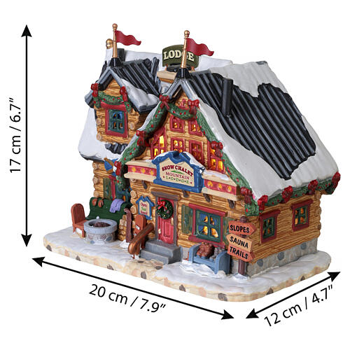 Apres-ski Lodge beleuchtetes Gebäude Lemax Vail Village 17x20x12 cm - 75201 3