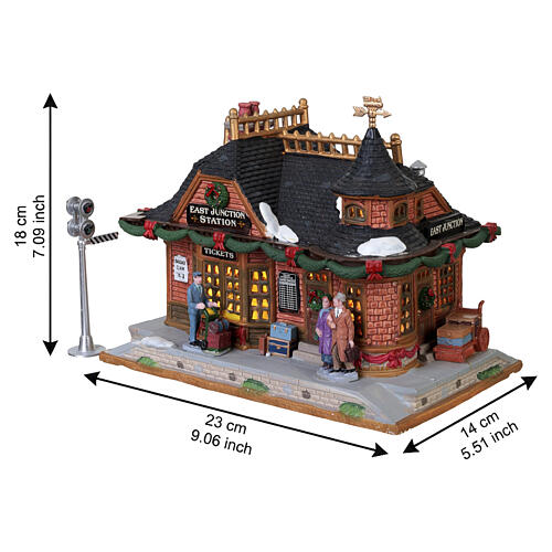 East Junction Station beleuchtetes Gebäude Lemax Caddington Village 18x23x14 cm - 75256 3
