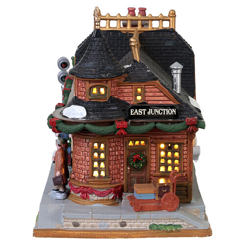 East Junction Station beleuchtetes Gebäude Lemax Caddington Village 18x23x14 cm - 75256 4