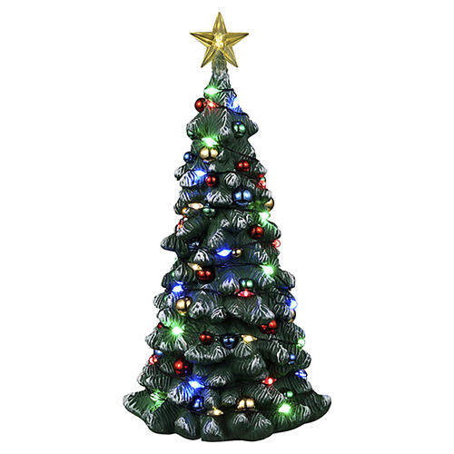 Snowy Christmas Tree Multi Light (4.5V) sapin de Noël enneigé Lemax 16 cm - 34102 1