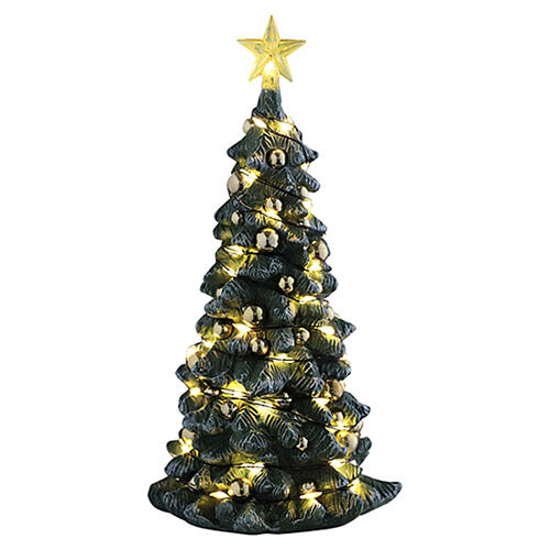 Snowy Christmas Tree Clear Light (4,5 V) beleuchteter Weihnachtsbaum Lemax 16 cm - 54526 1