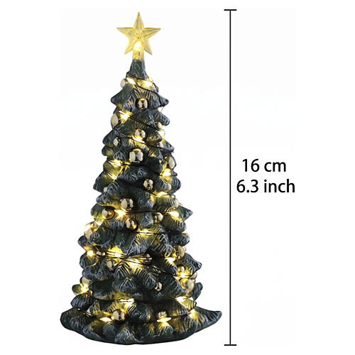 Snowy Christmas Tree Clear Light (4,5 V) beleuchteter Weihnachtsbaum Lemax 16 cm - 54526 2