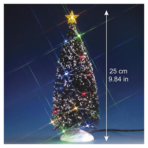 Multi Light Evergreen Tree Large (4,5 V) beleuchteter Baum Lemax 25 cm - 74263 2
